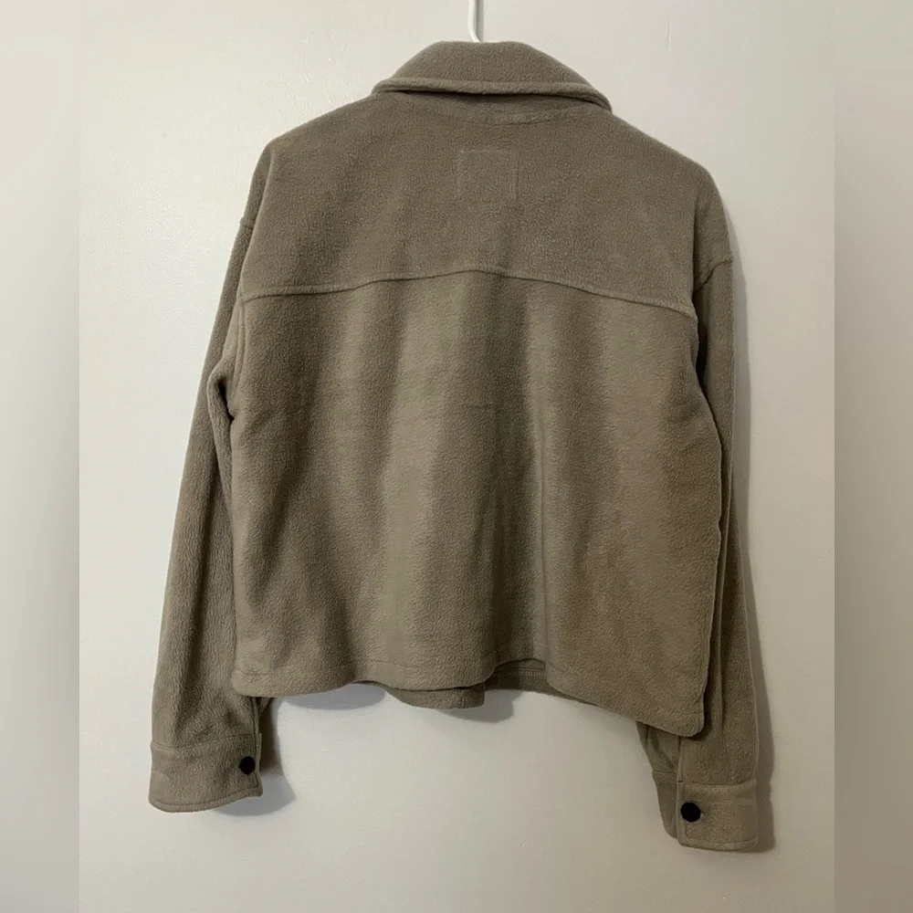 Thread & Supply Tan Fleece Cropped Jacket - Picture 5 of 6
